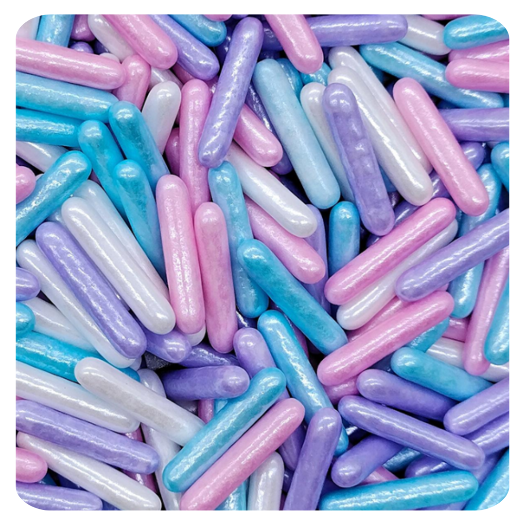 Pastel Mixed Rods 100g (3.5 oz) Sprinkles d'Art - Papagino Foods Inc.