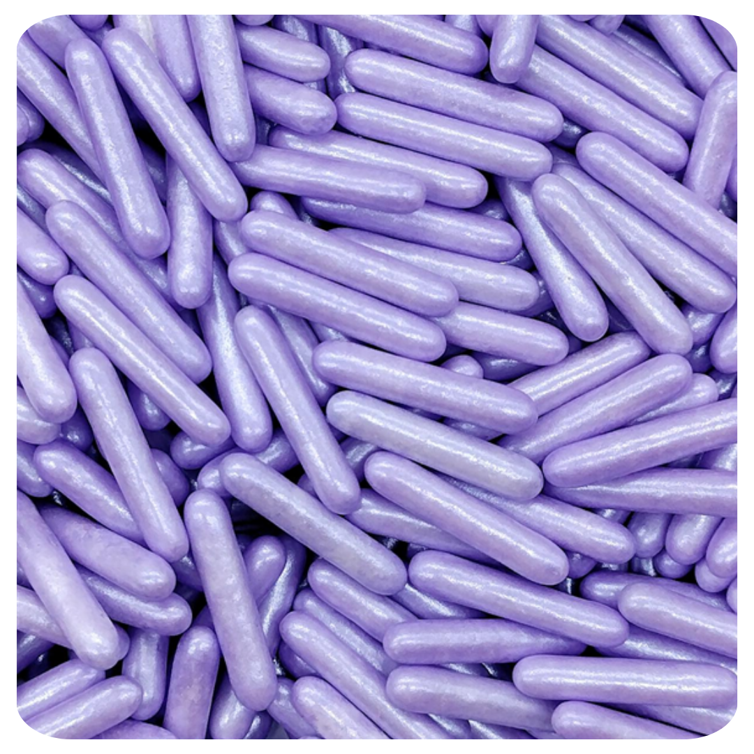 Lavender Rods 100g (3.5 oz) Sprinkles d'Art - Papagino Foods Inc.