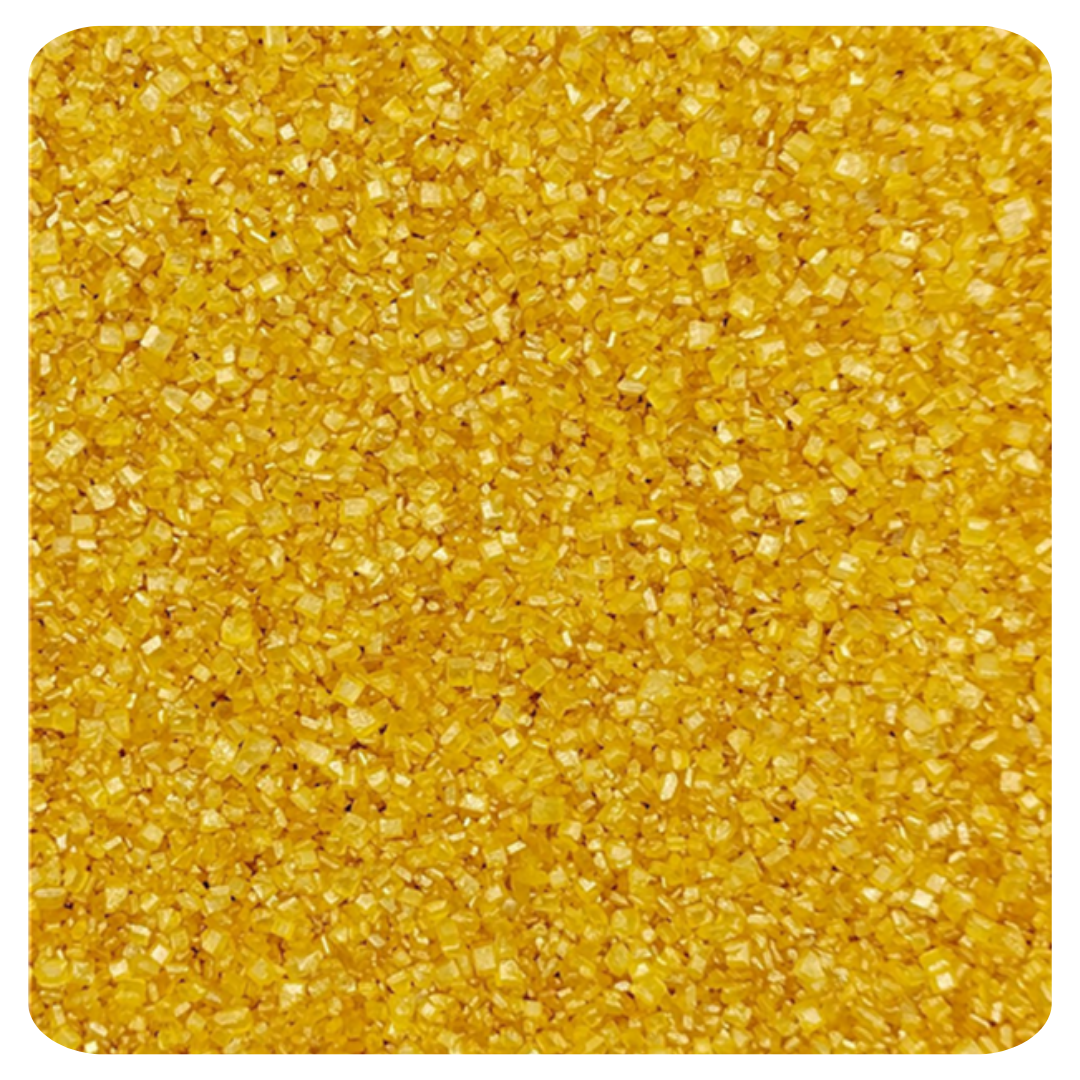 Yellow Granulated Sugar 100g (3.5 oz) Sprinkles d'Art - Papagino Foods Inc.
