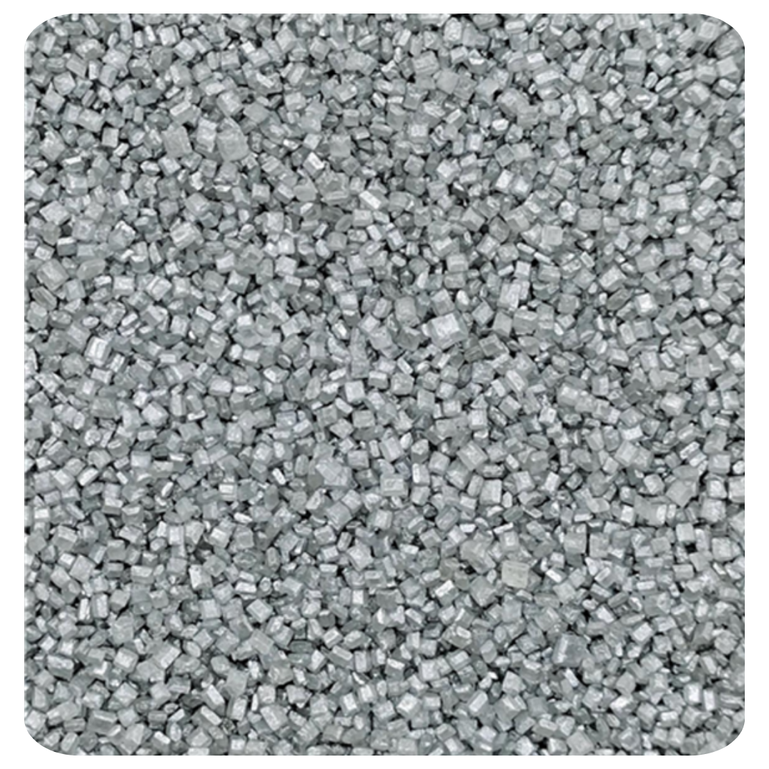 Silver Granulated Sugar 100g (3.5 oz) Sprinkles d'Art - Papagino Foods Inc.