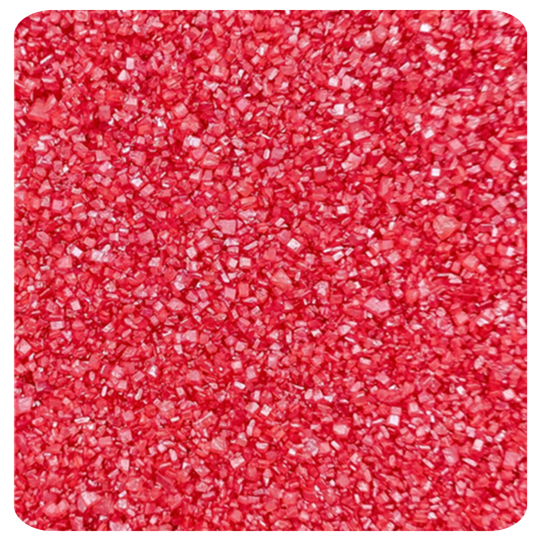 Red Granulated Sugar 100g (3.5 oz) Sprinkles d'Art - Papagino Foods Inc.