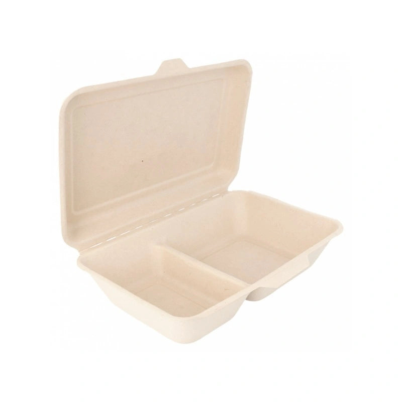 Chartland 32oz, Two Compartment Bagasse Containers – 150 Sets