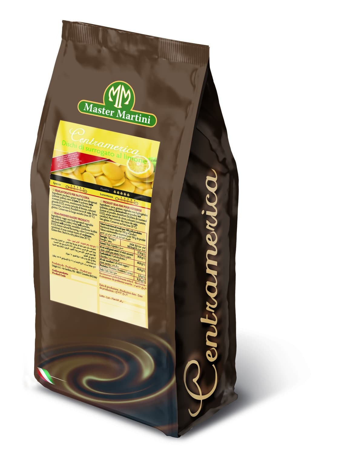 Lemon Dissolving Topping Discs 1 kg | Master Martini - Papagino Foods Inc.