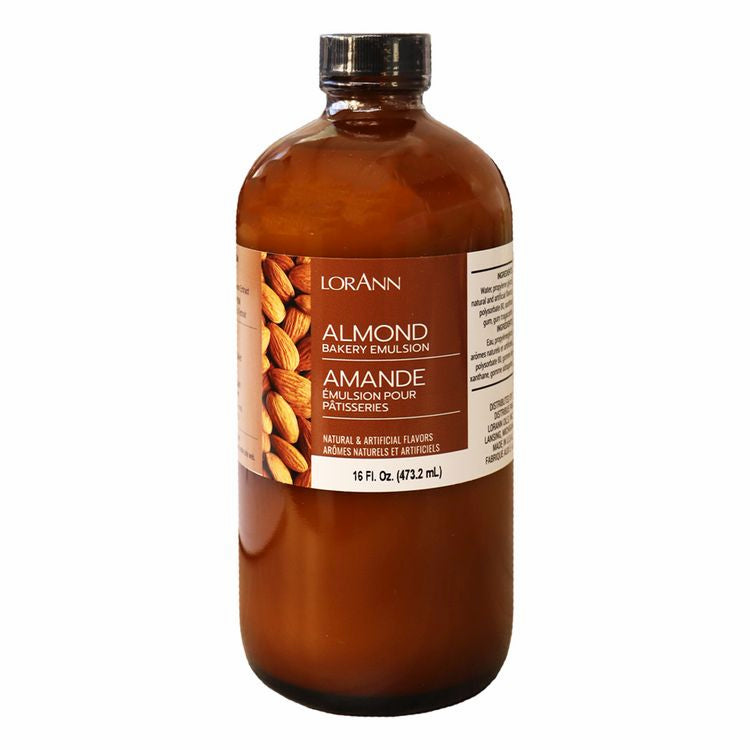 LorAnn Oils Almond, Bakery Emulsion - 16 OZ #0748-1000 - Papagino Foods Inc.