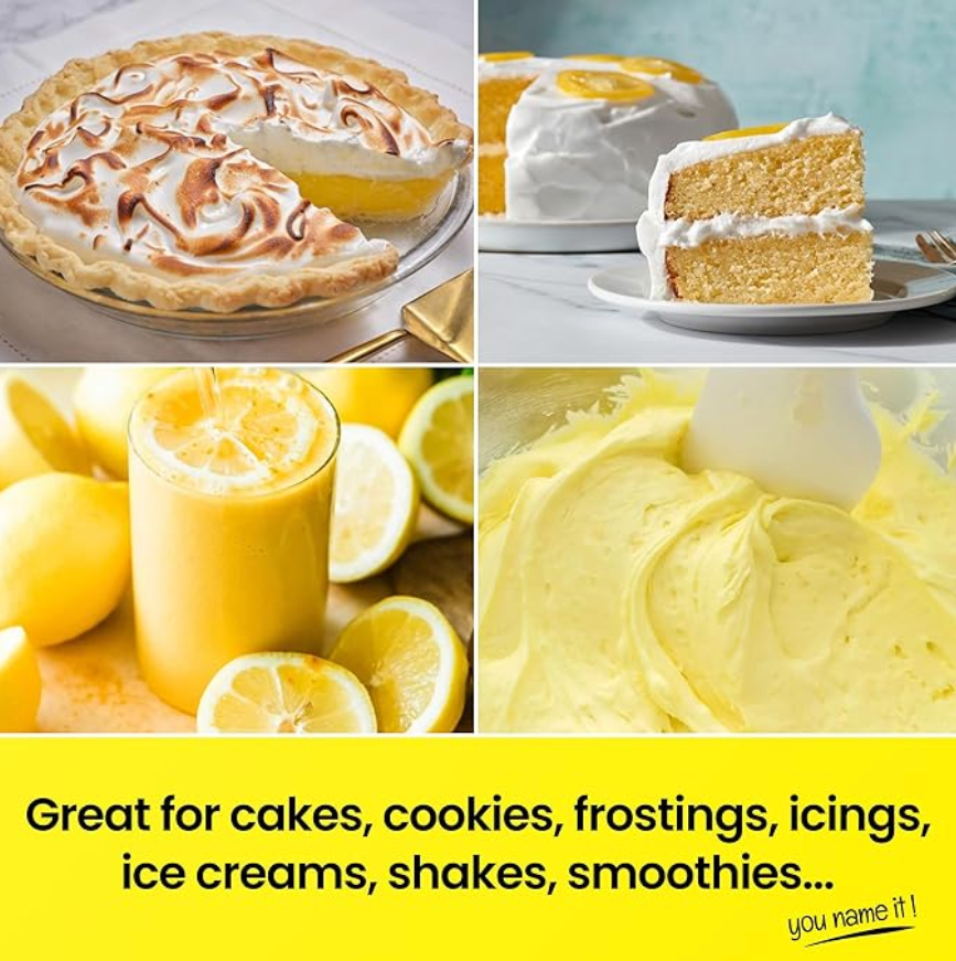 LorAnn Oils Lemon (Natural), Bakery Emulsion - 4 OZ #0758-0806B - Papagino Foods Inc.