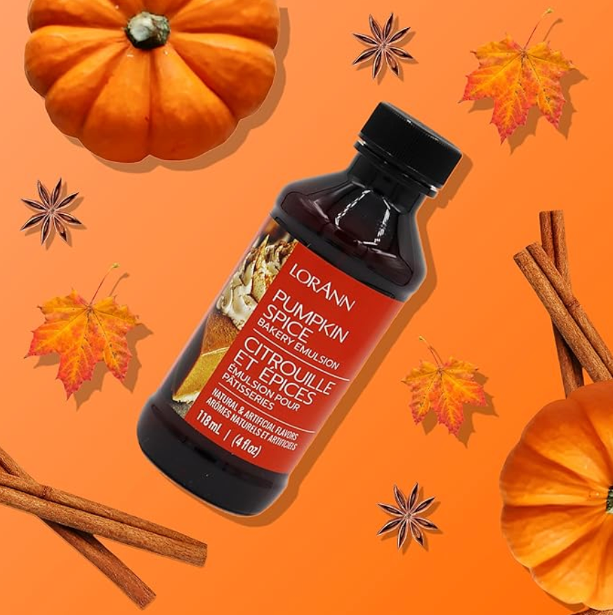 LorAnn Oils Pumpkin Spice, Bakery Emulsion - 4 OZ #0789-0806B - Papagino Foods Inc.