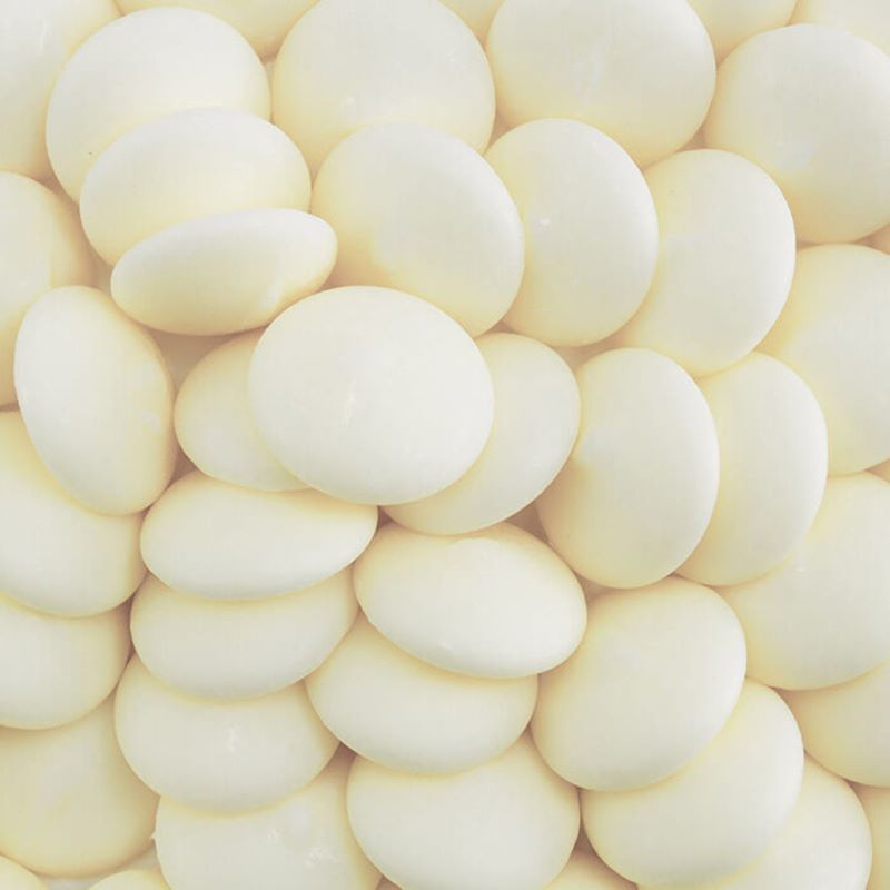 White Melting Wafers, Merckens 50 lb - Pickup Only OR Shipping At Your Own Risk. - Papagino Foods Inc.