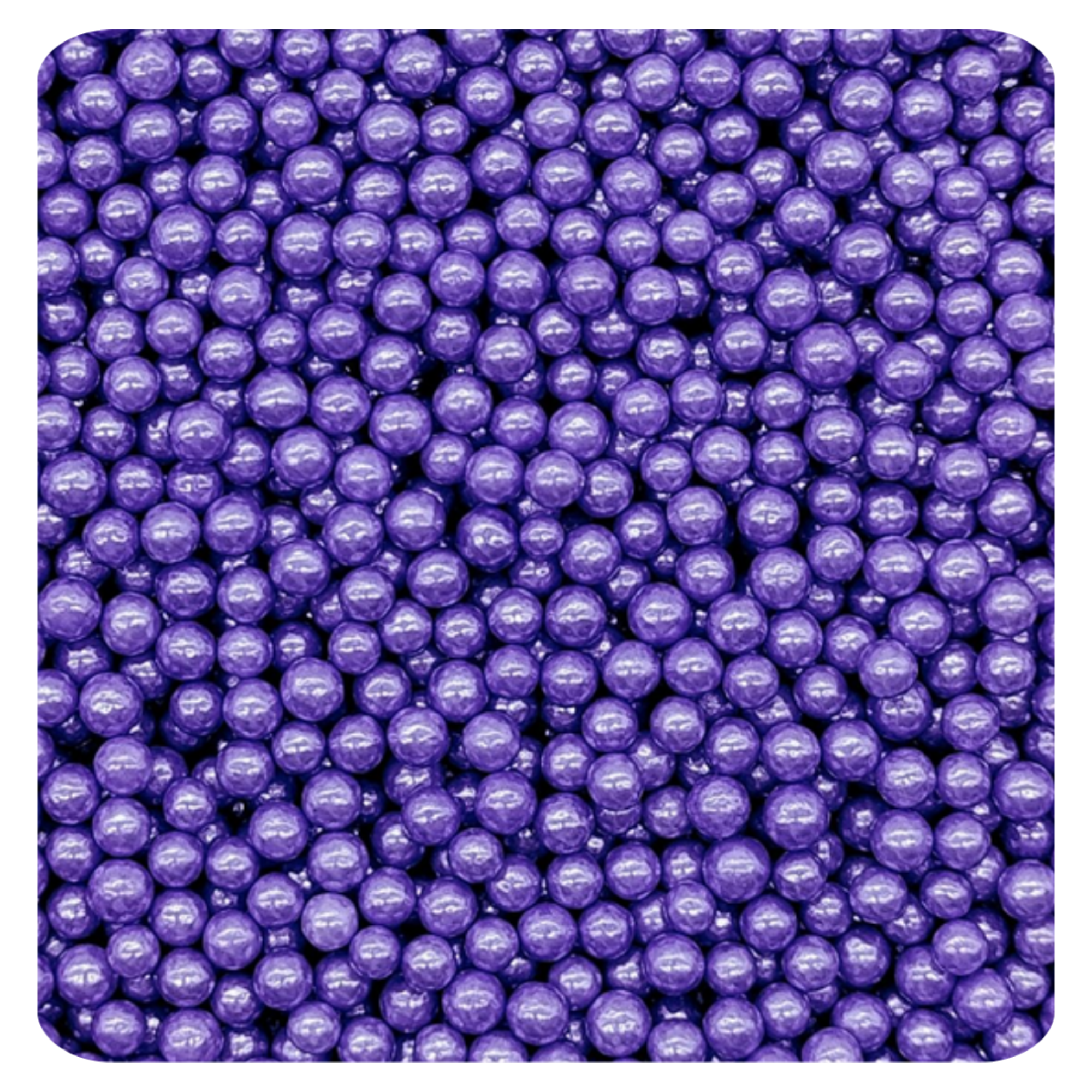 4MM Purple Sugar Pearl 100g (3.5 oz) Sprinkles d'Art - Papagino Foods Inc.