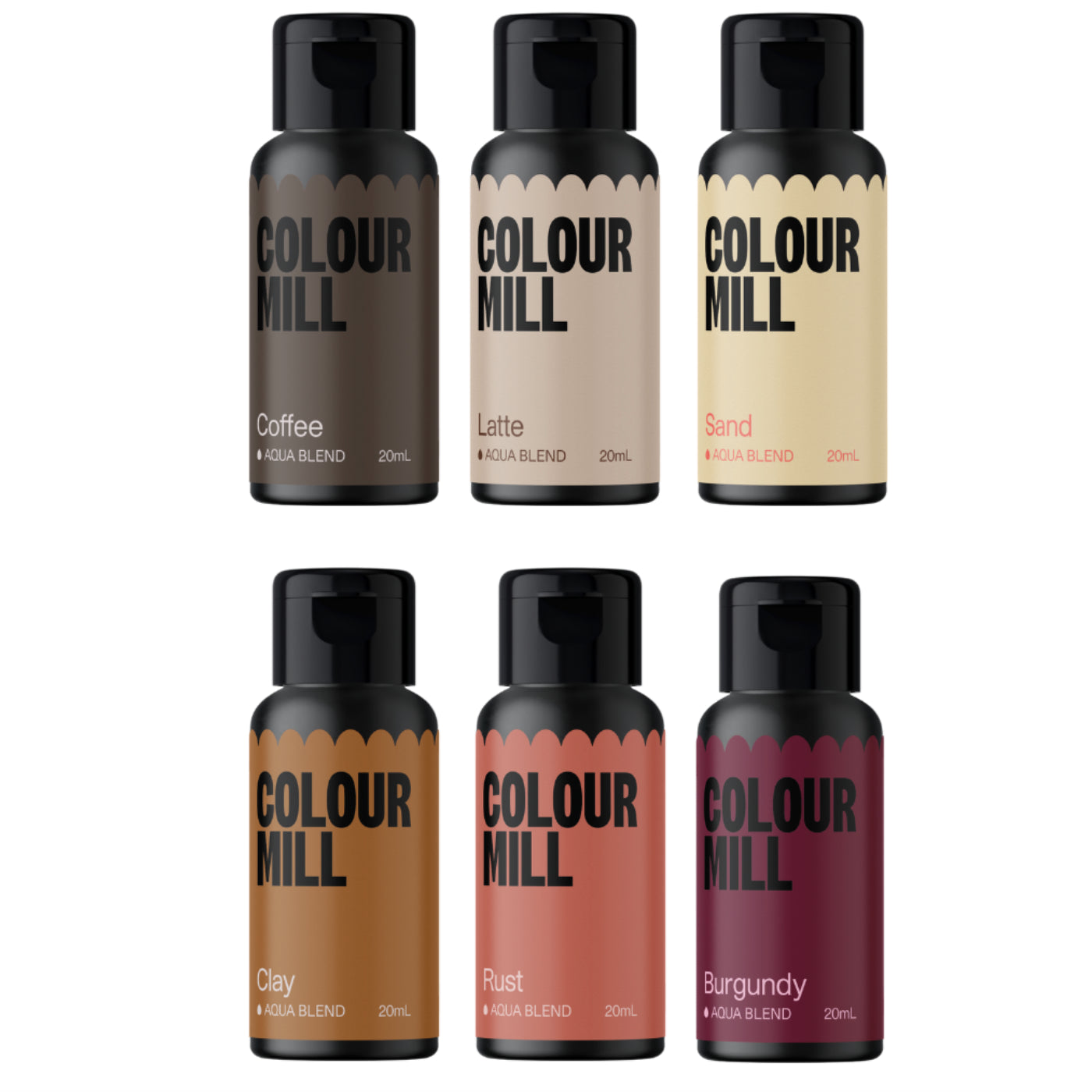 Colour Mill Aqua Blend Colouring 20ml Outback Pack - Papagino Foods Inc.