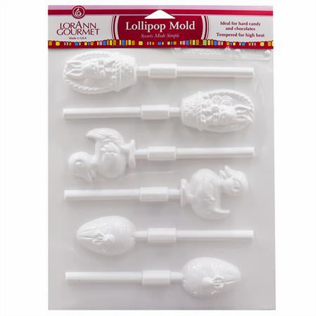 Easter Assortment Lollipop Sheet Mold - Chocolate & Candy #5535-0000 - Papagino Foods Inc.