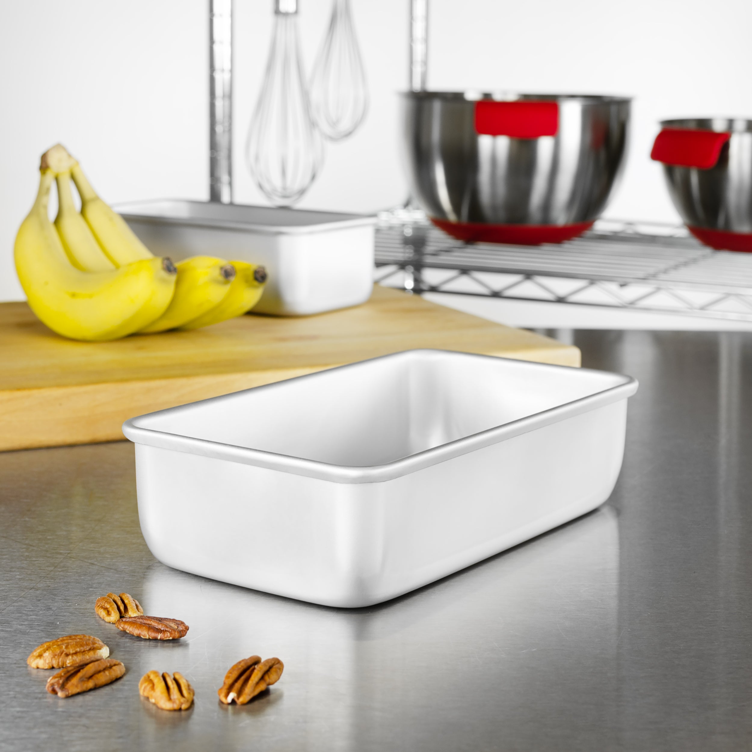 Fat Daddio Anodized Aluminum, Bread Pan Oblong, 10 in x 5 in x 3 in (BP-5644) - Papagino Foods Inc.