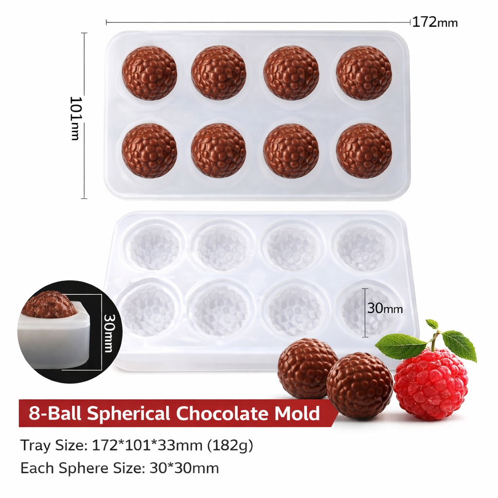 Litchi Mold (8 Cavities) - Papagino Foods Inc.