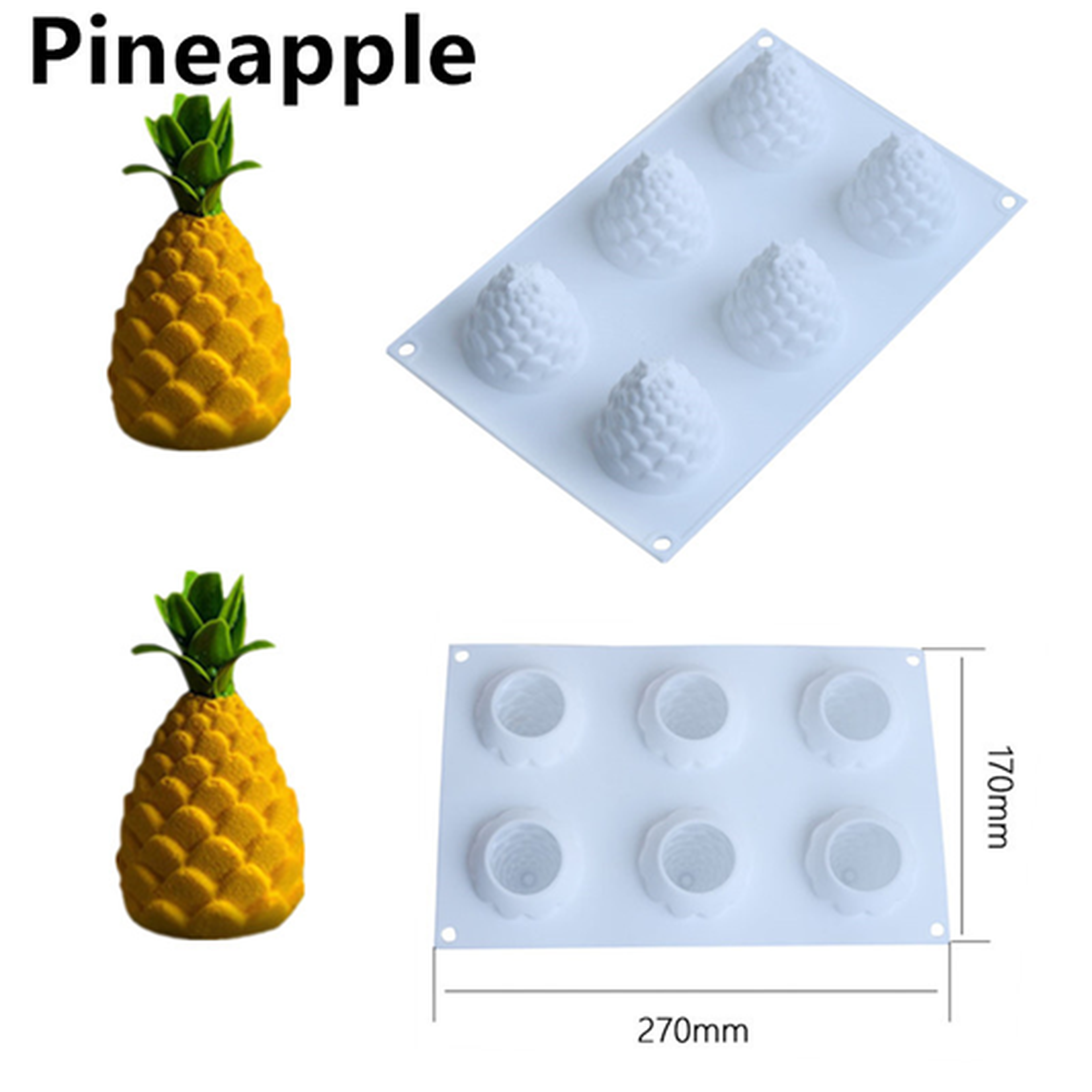 Pineapple Mold (6 Cavities) - Papagino Foods Inc.