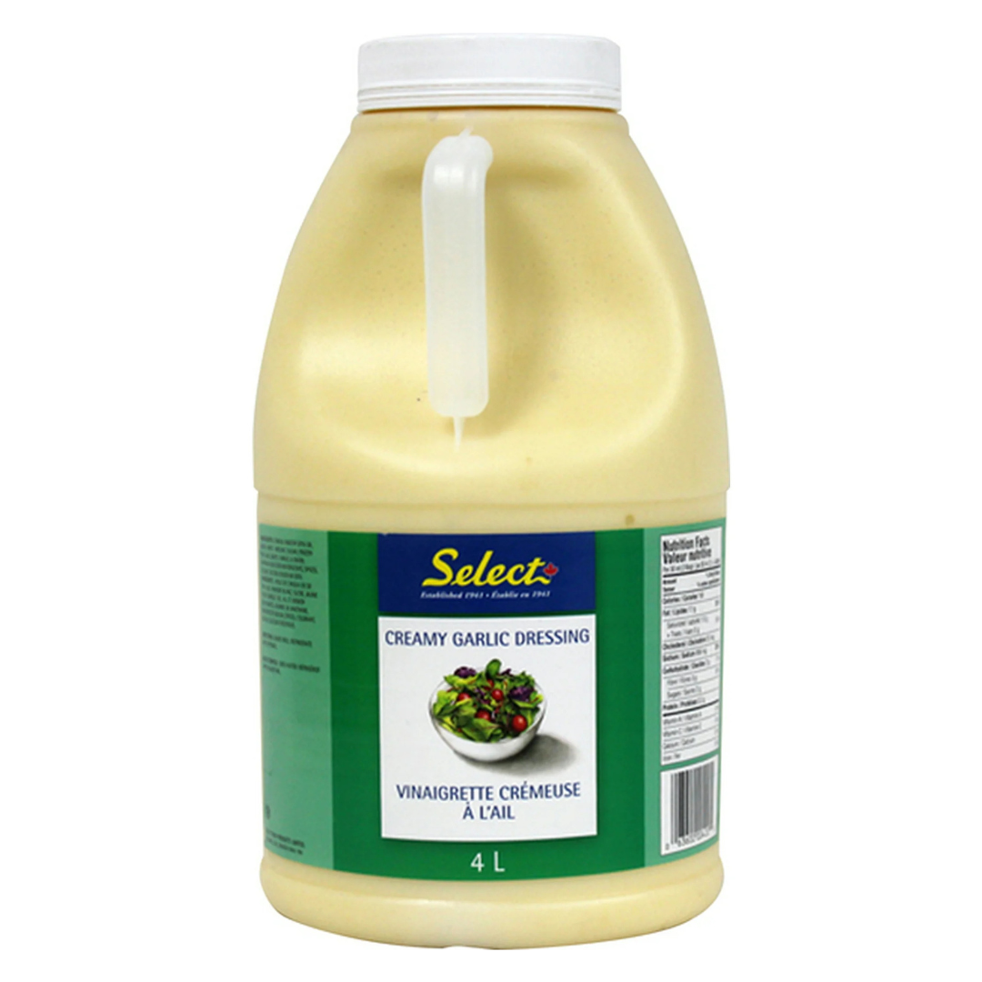 Select - Creamy Garlic Dressing 4 L - Papagino Foods Inc.