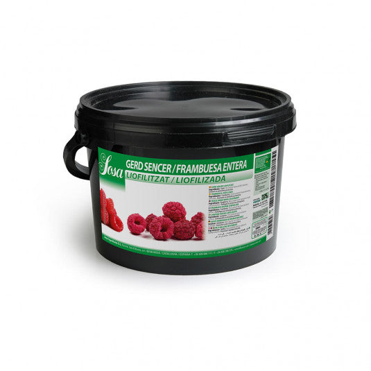 SOSA Freeze Dried Whole Raspberry (with seeds) 75 grams - Papagino Foods Inc.