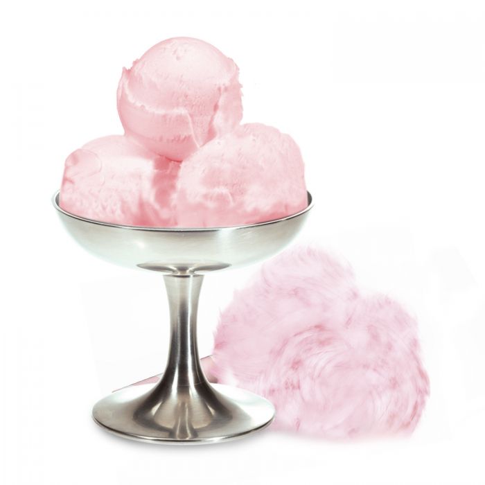 Pink Cotton Candy flavor by PreGel in a 1.16 kg container, featuring vibrant pink cotton candy visuals for dessert and ice cream.