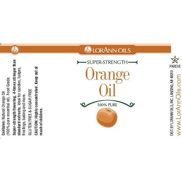 LorAnn Oils Orange Oil, Natural  - 1 oz  #0060-0500 - Papagino Foods Inc.