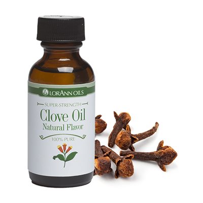LorAnn Oils Clove Oil, Natural - 1 OZ #0080-0500 **BBD July 2024** - Papagino Foods Inc.