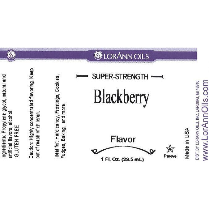 LorAnn Oils Blackberry Flavor - 1 OZ **BDD April 2025** - Papagino Foods Inc.