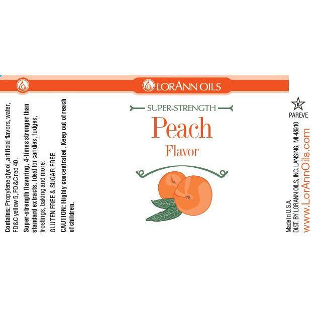 LorAnn Oils Peach Flavor  - 1 OZ  #0450-0506 - Papagino Foods Inc.