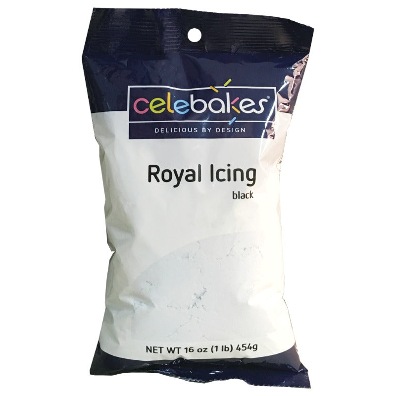 Black Royal Icing Mix , 1 lb (16 oz) - Papagino Foods Inc.