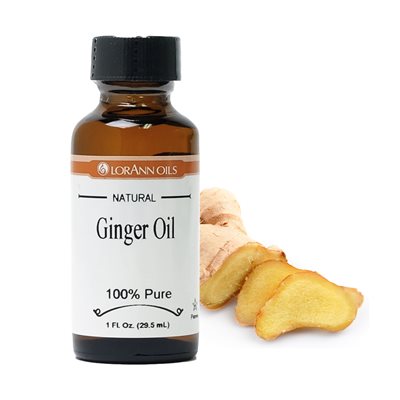LorAnn Oils Ginger Oil, Natural - 1 OZ **BBD Sep 2024** - Papagino Foods Inc.