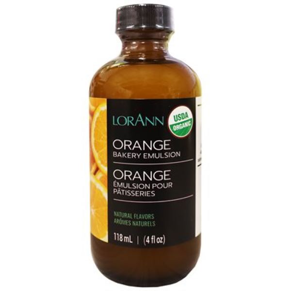 LorAnn Oils Organic Orange Bakery Emulsion 4 oz. - Papagino Foods Inc.