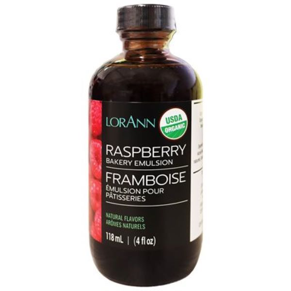 LorAnn Oils Organic Raspberry Bakery Emulsion 4 oz. **BBD Oct 2024** - Papagino Foods Inc.