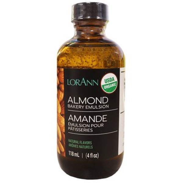 LorAnn Oils Organic Almond Bakery Emulsion 4 oz - Papagino Foods Inc.