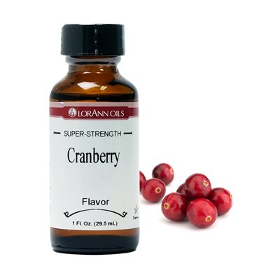 LorAnn Oils Cranberry Flavor # 0870-0500 - 1 OZ BBD March 2024 - Papagino Foods Inc.