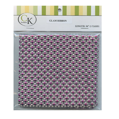 Hot Pink & Silver Dots Glam Cake Ribbon 16-1408 - Papagino Foods Inc.