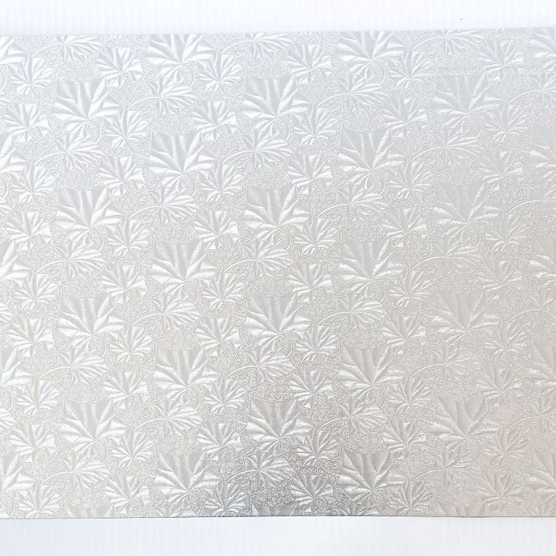 Silver Full Sheet Board / Fold Under Cake Slab 17 x 23 x 1/4 (12 Pieces) - Papagino Foods Inc.