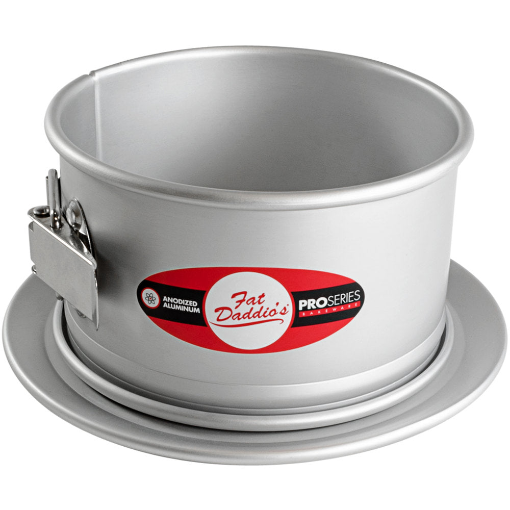 Fat Daddio, Anodized Aluminum, Springform Cake Pan, 6" x 3" (PSF-63) - Papagino Foods Inc.