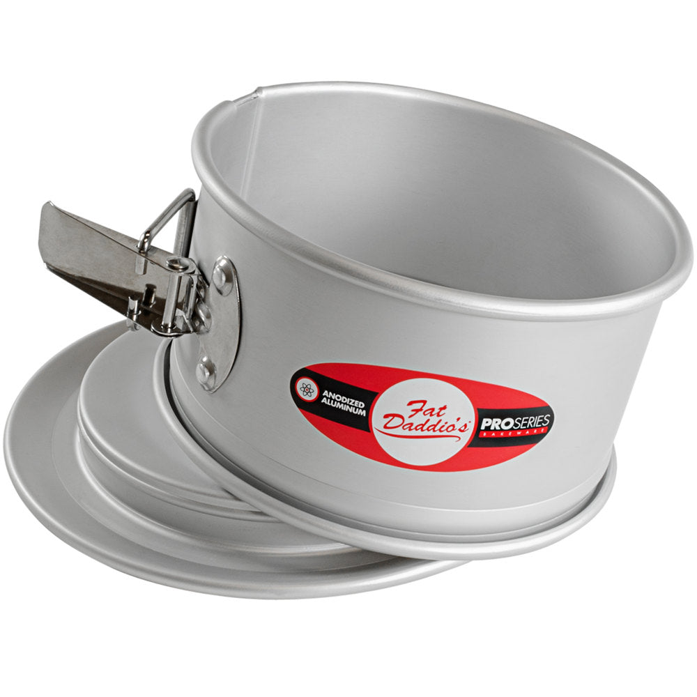 Fat Daddio, Anodized Aluminum, Springform Cake Pan, 6" x 3" (PSF-63) - Papagino Foods Inc.
