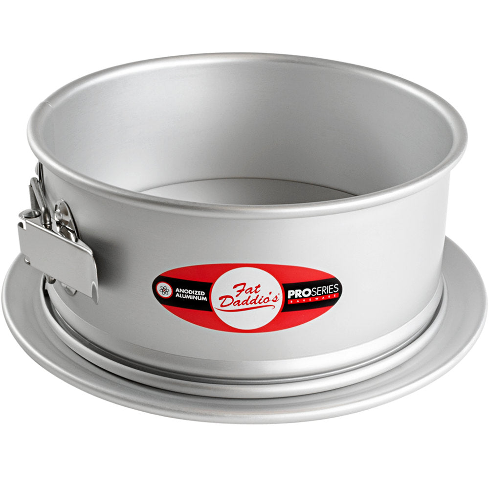 Fat Daddio, Anodized Aluminum, Springform Cake Pan, 8" x 3" (PSF-83) - Papagino Foods Inc.
