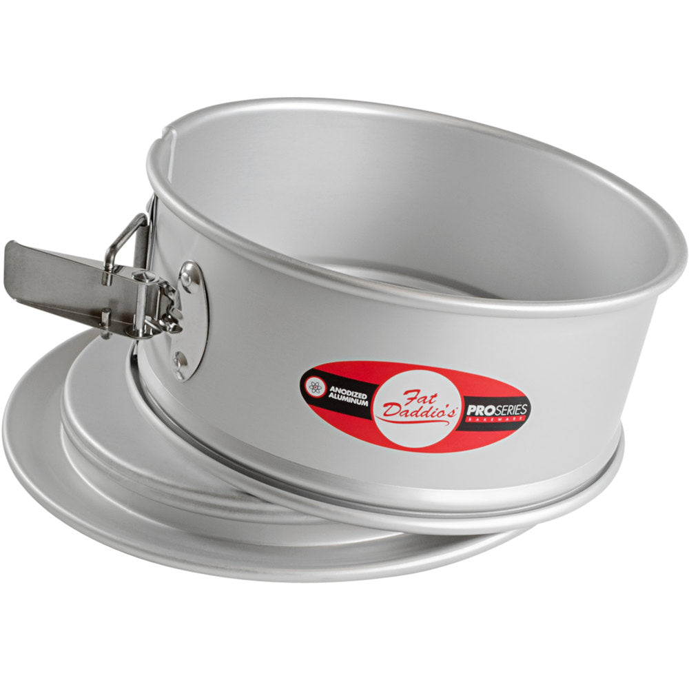 Fat Daddio, Anodized Aluminum, Springform Cake Pan, 8" x 3" (PSF-83) - Papagino Foods Inc.