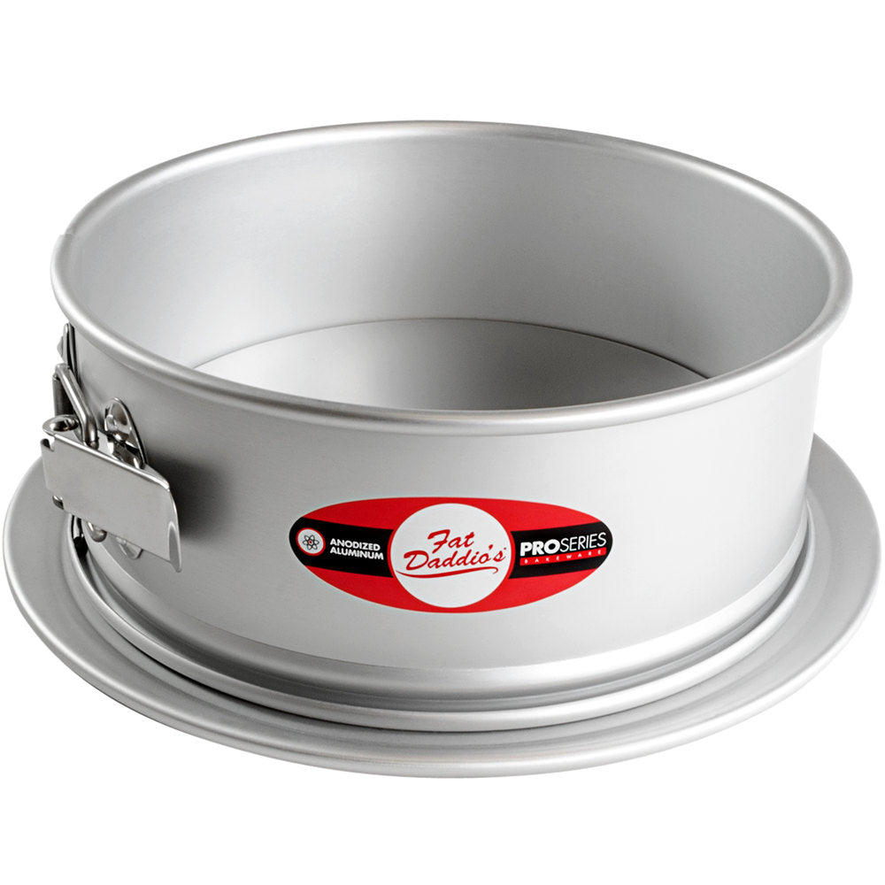 Fat Daddio, Anodized Aluminum, Springform Cake Pan, 9" x 3" (PSF-93) - Papagino Foods Inc.