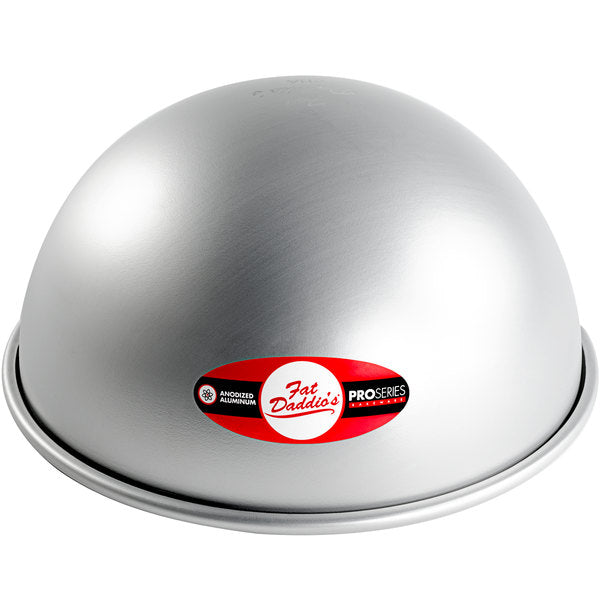 Fat Daddio, Anodized Aluminum, Hemisphere Pan, 10 in Diameter x 5 in Deep (PHA-10) - Papagino Foods Inc.