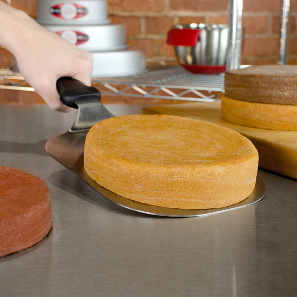 Fat Daddio, Stainless Steel, Cake Lifter / Jumbo Spatula, 9 in x 7 in Blade, 15 in Overall Length (SPAT-JCS) - Papagino Foods Inc.