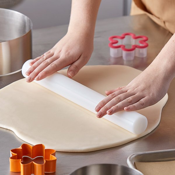Fat Daddio, Solid Core Polyethylene, Rolling Pin Rod, 14 in x 1 3/4 in Diameter (#RPP-14P) - Papagino Foods Inc.