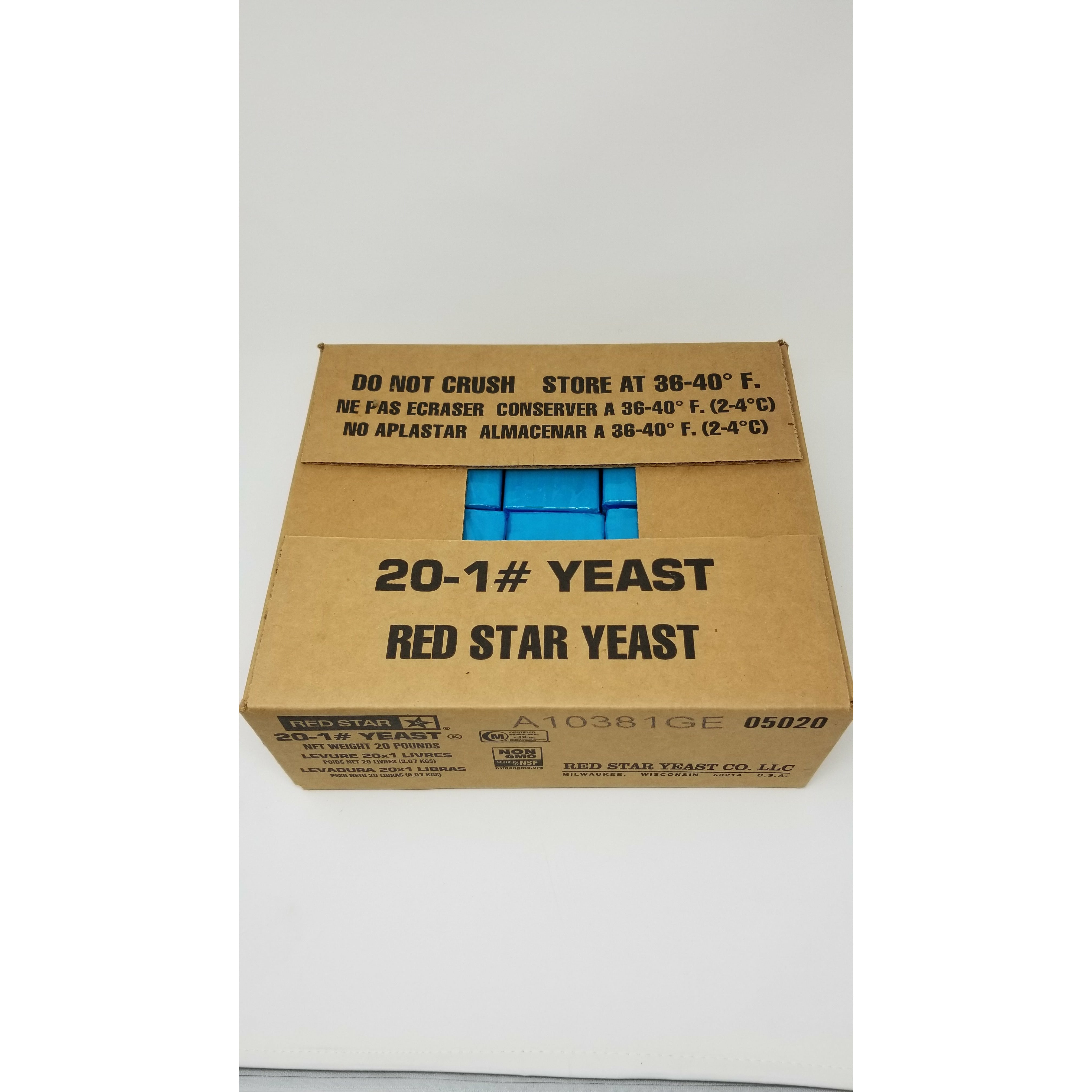 Lesafre Fresh Yeast 20 x 1 lb (Pickup Only) * lead time needed* (Pickup Only) - Papagino Foods Inc.