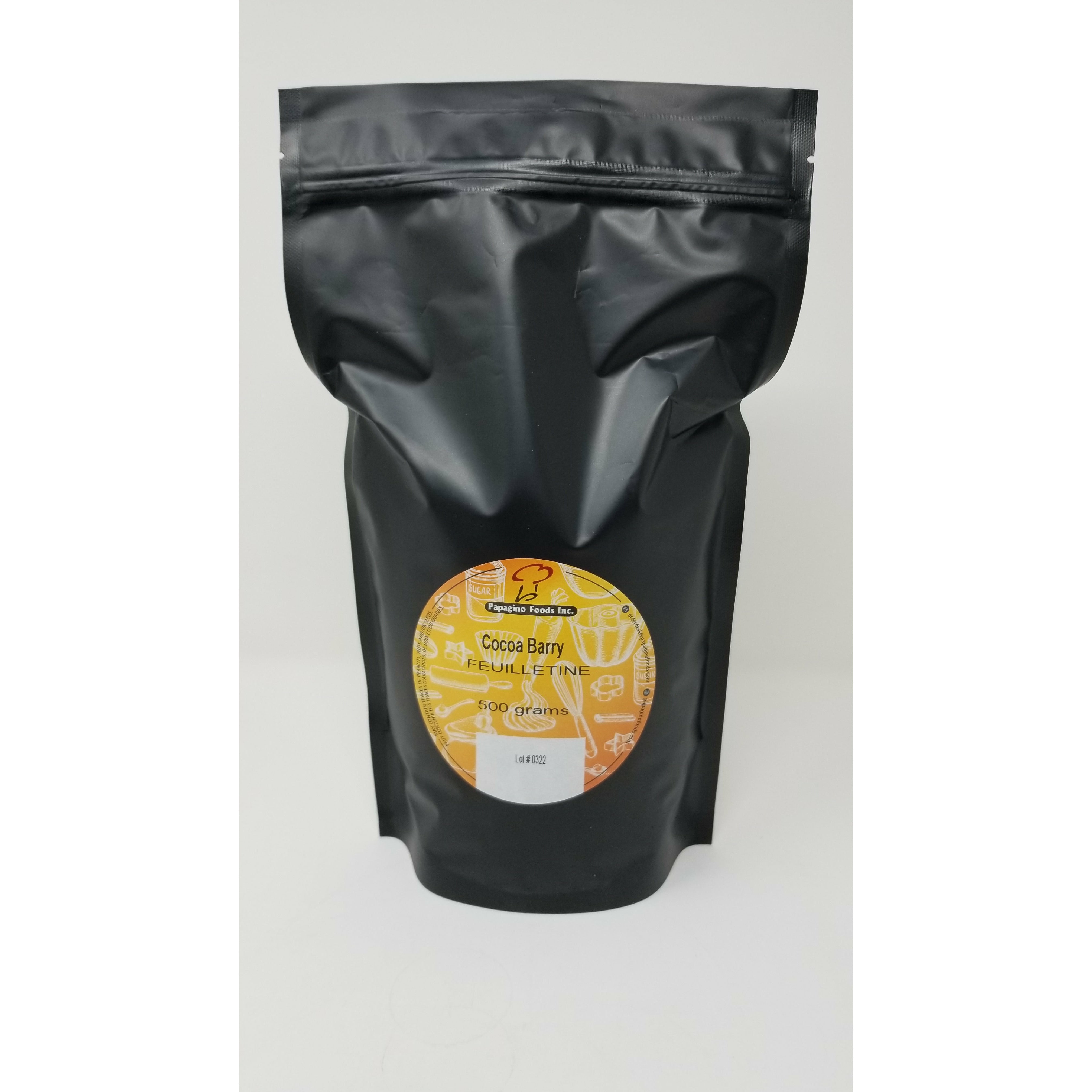 Pailletes Feuilletine Repacked 500 grams BBD **April 11 2025** - Papagino Foods Inc.