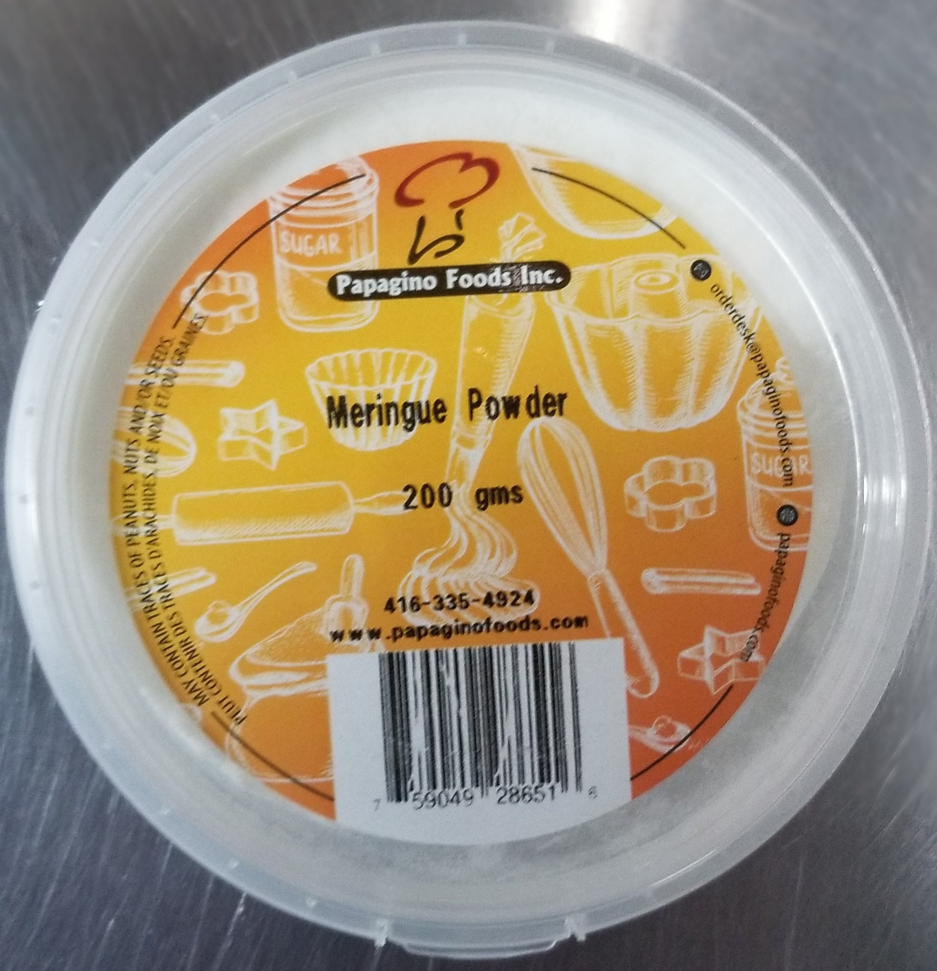Meringue Powder 200 gm - Papagino Foods Inc.