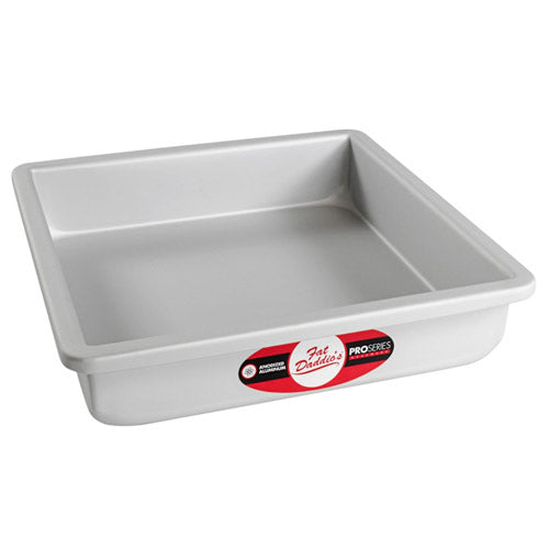 Fat Daddio, Anodized Aluminum, Square Pan, 9 in x 9 in x 2 in (PSQ-992) - Papagino Foods Inc.