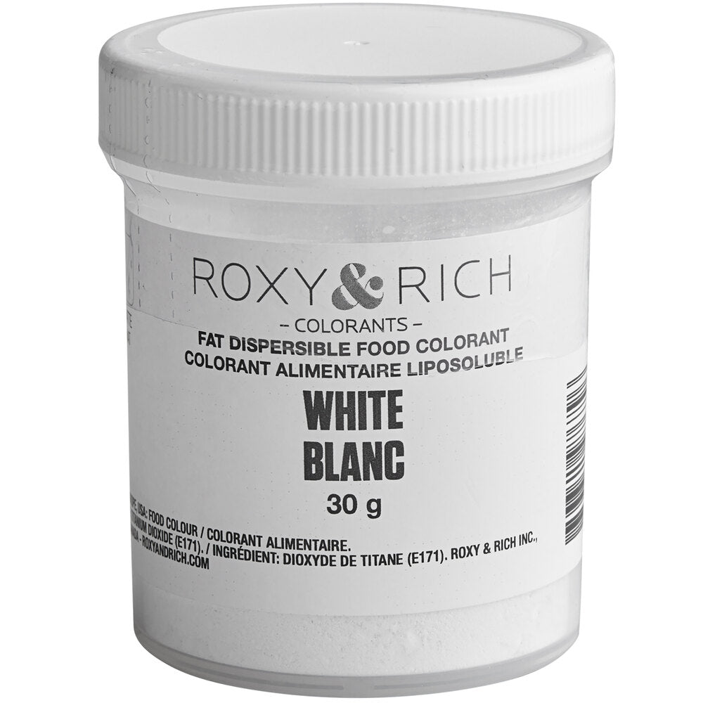 Roxy & Rich Fat Dispersible Dust White (# P15-B00) - 30 G - Papagino Foods Inc.