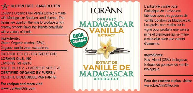 Organic Madagascar Vanilla Extract, 4 oz - Papagino Foods Inc.