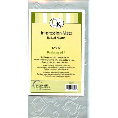 Raised Hearts Impression Mats #35-2707 - Papagino Foods Inc.
