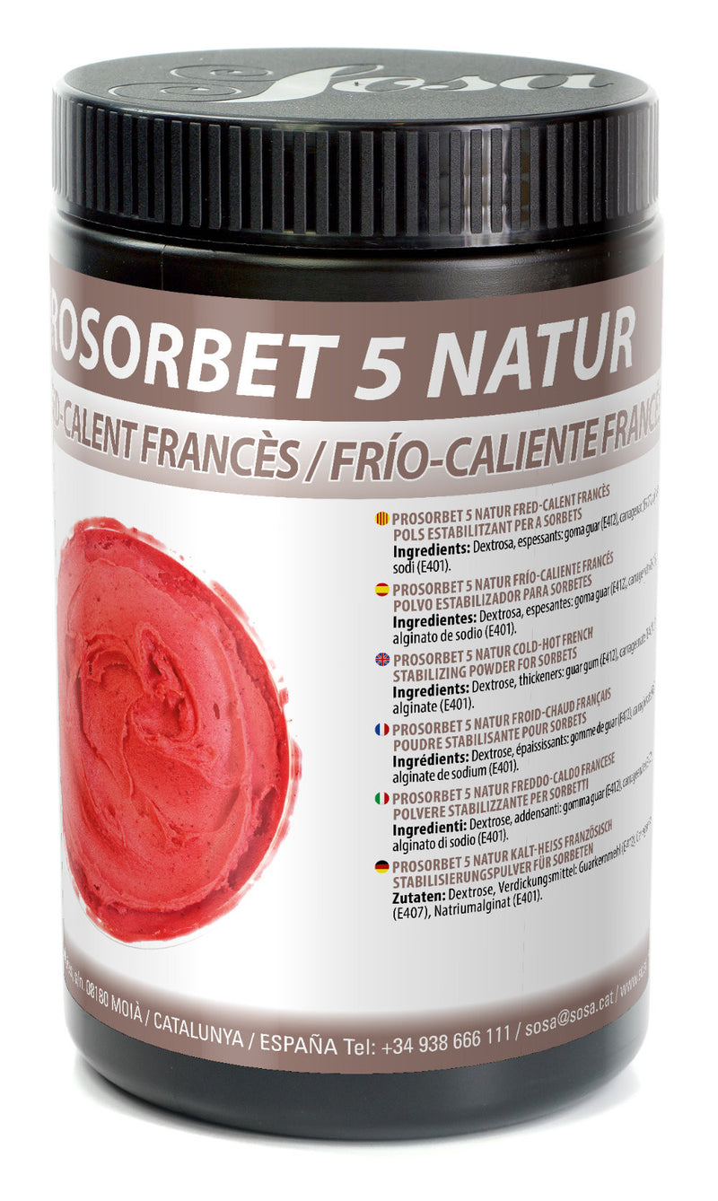 SOSA Prosorbet 5 Cold/Hot Natur French - Sorbet Stabiliser (500g)