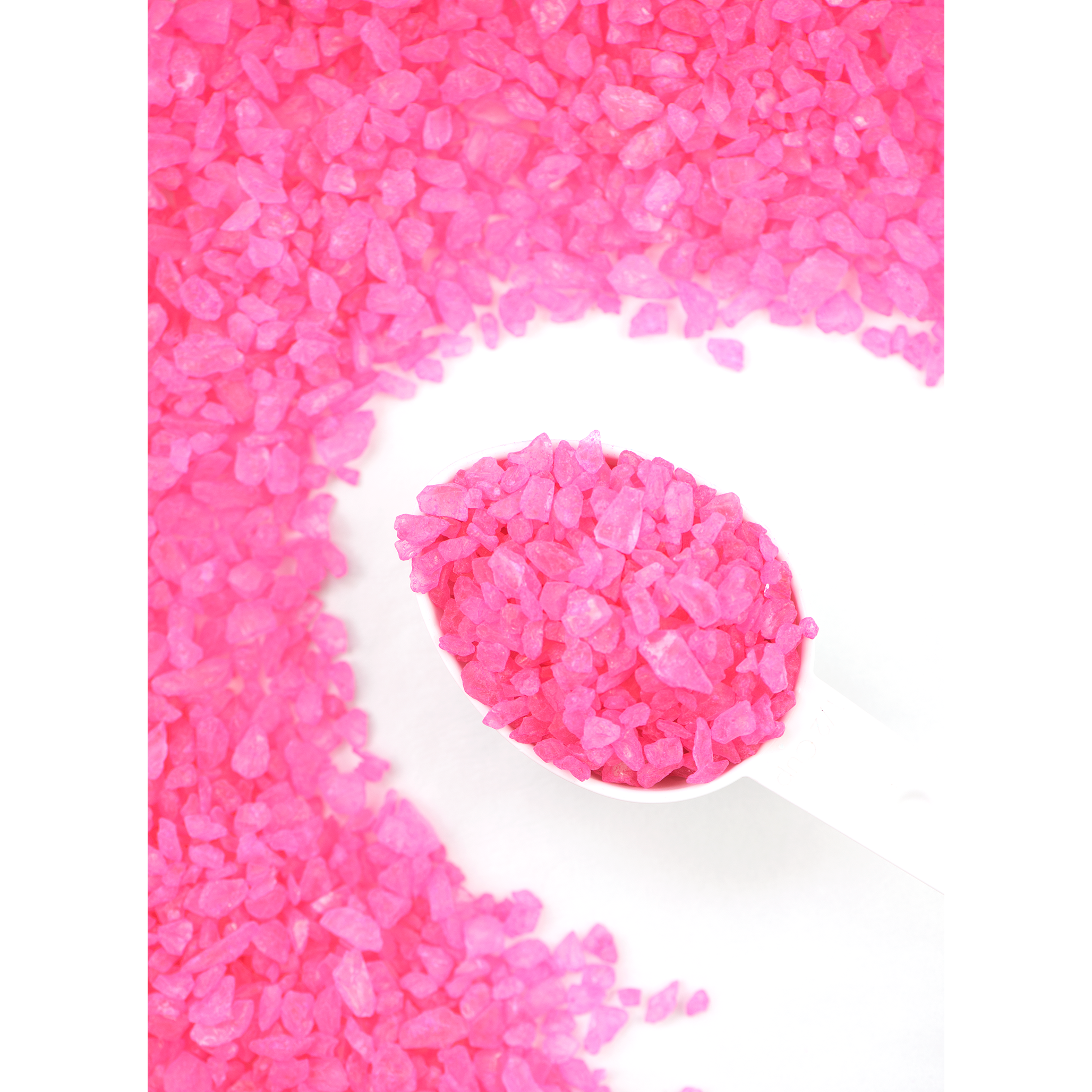 CHERRY (PINK) ROCK CANDY CRYSTALS 4 oz Bottle (1/2 cup/ Net Weight 3.0 oz) Sweetapolita - Papagino Foods Inc.