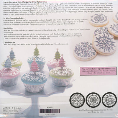 SCROLL Cupcake / Cookie Texture Tops #43-4803 - Papagino Foods Inc.